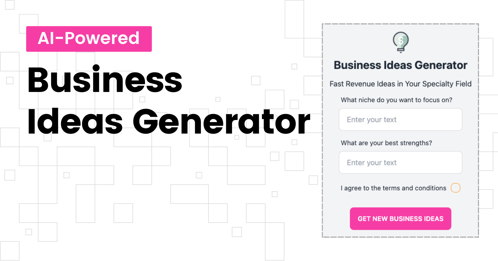 cover image AI Business Ideas Generator