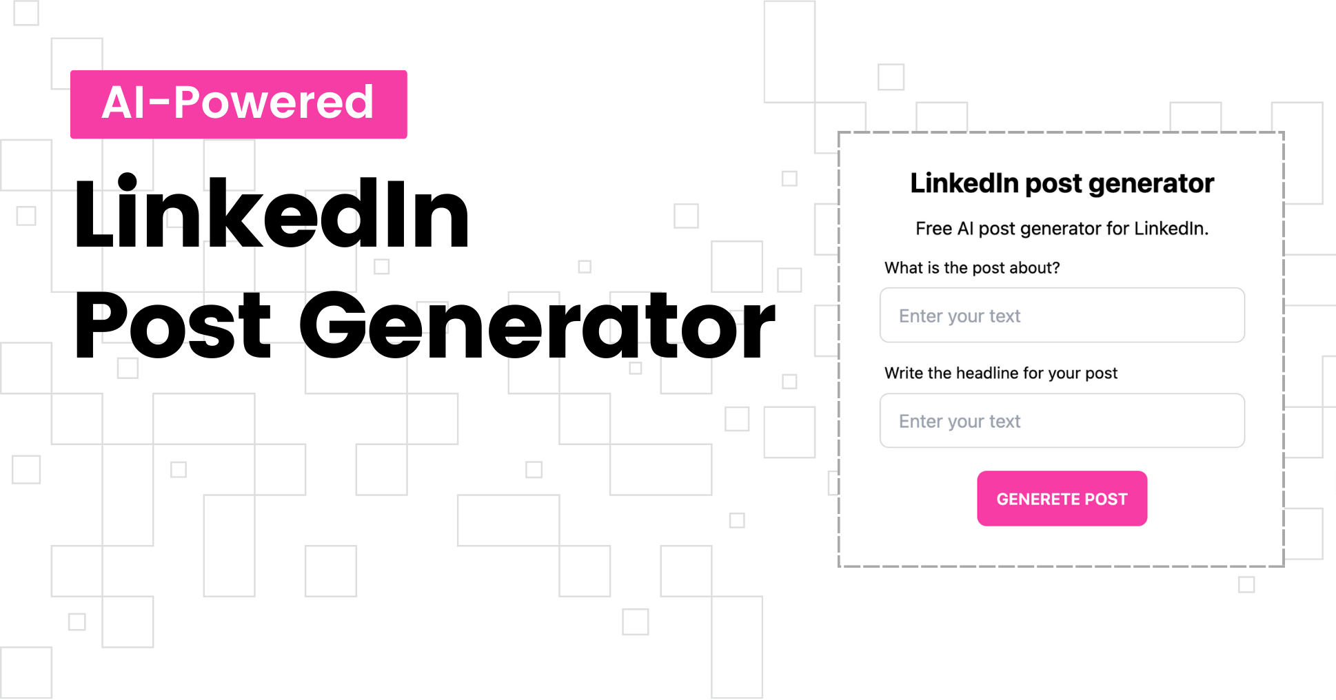 cover image LinkedIn Post Generator: Free AI-Powered Tool
